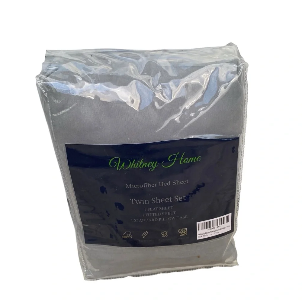 Whitney Home Gray Twin‎ Sheet Set